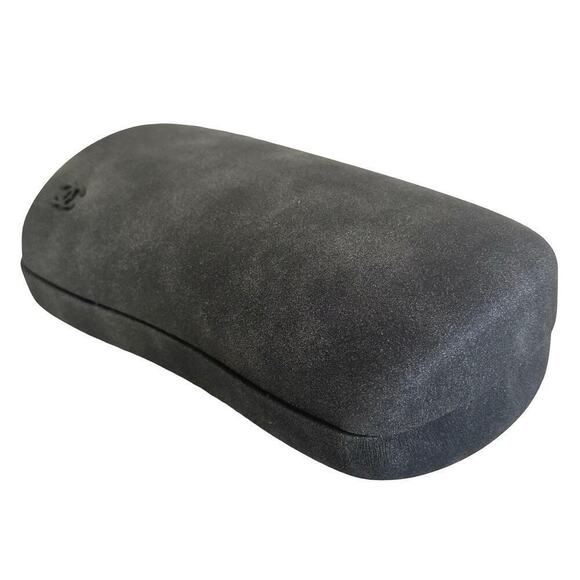 Chanel Sunglasses Eyeglasses Large Gray Suede Clamshell CC Logo CASE ONLY Rare - Picture 2 of 8